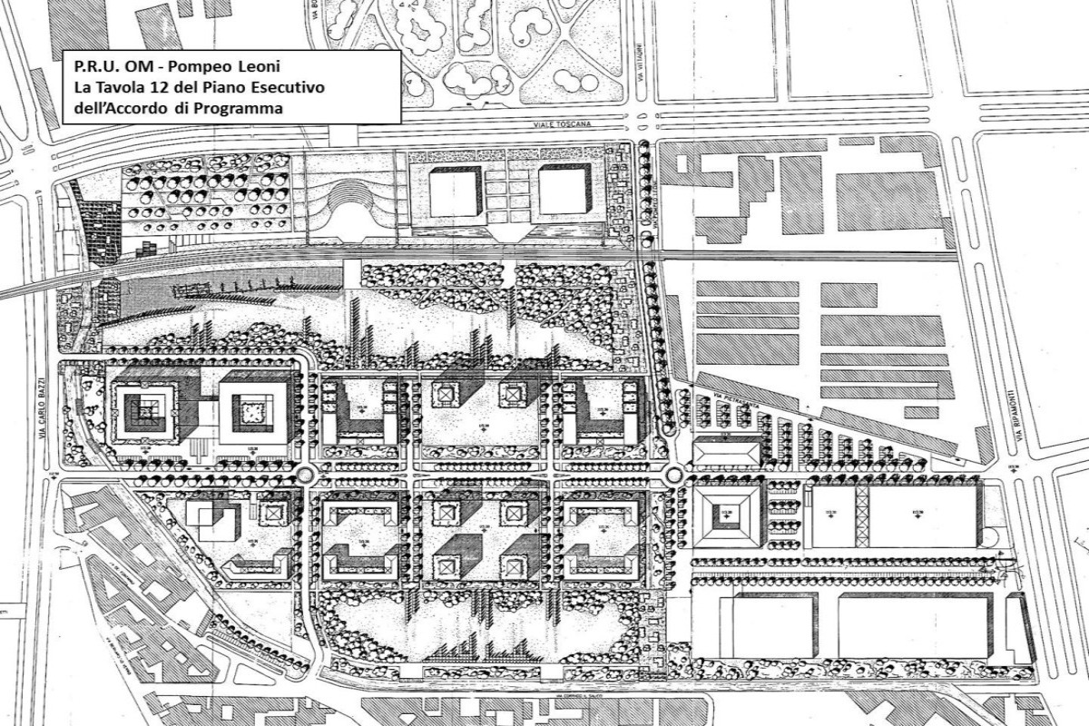 PRU OM-POMPEO LEONI - Planivolumetrico Accordo di Programma 1997